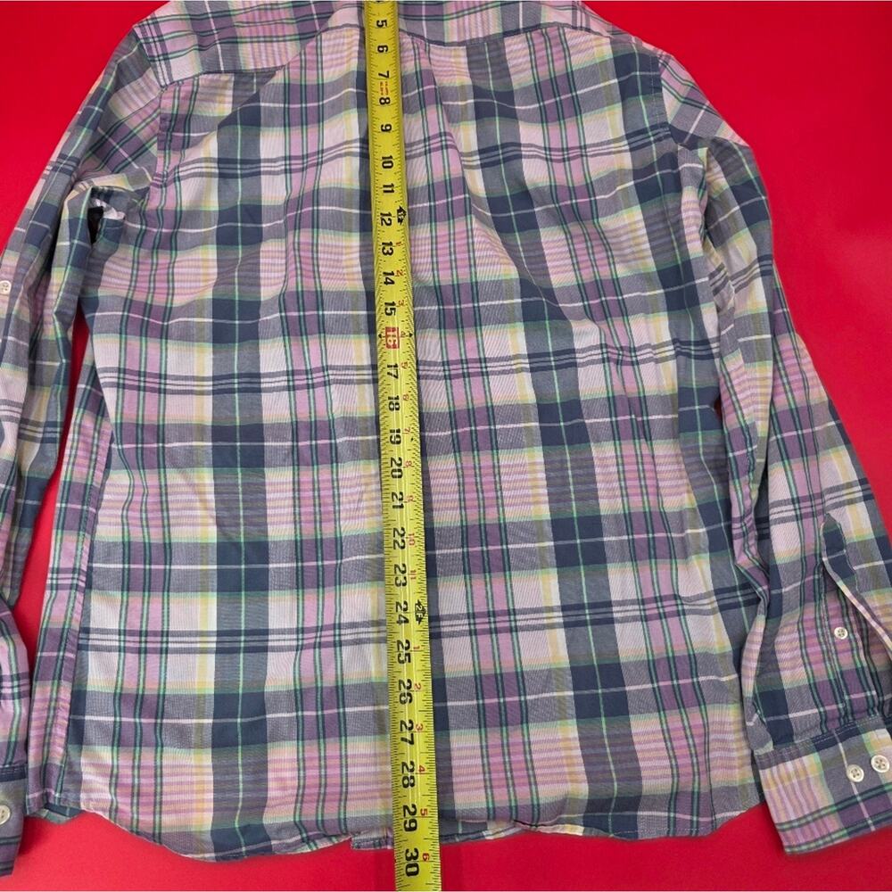 Arrow Men’s Plaid Button-Down Shirt Medium Long Sleeve Multicolor Casual Classic - Picture 12 of 14